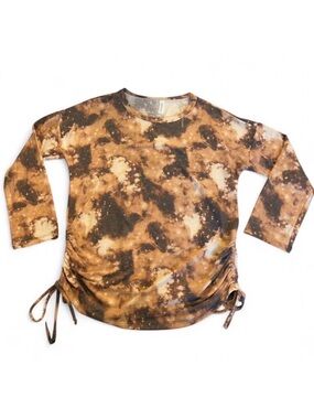 3/$20 Together Clothing Cinch Side Celestial Long Sleeve Top Women’s Large Boho